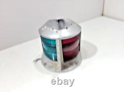 Vintage Perko Bow Light With Red and Green Glass Boat Replacement Parts
