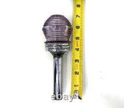 Vintage Perko Purple Beehive Glass Stern Boat Light For Parts / Repair