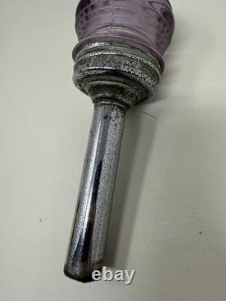 Vintage Perko Purple Beehive Glass Stern Boat Light For Parts / Repair