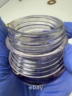 Vintage Perko Purple Beehive Glass Stern Boat Light For Parts / Repair