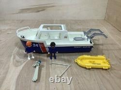 Vintage Playmobil 3599 Ship Coast Guard Boat Parts and Pieces Incomplete Set