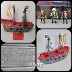 Vintage Playmobil 3940 Large Pirate Ship Galleon INCOMPLETE FOR PARTS & PIECES