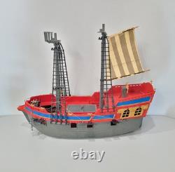 Vintage Playmobil 3940 Large Pirate Ship Galleon INCOMPLETE FOR PARTS & PIECES
