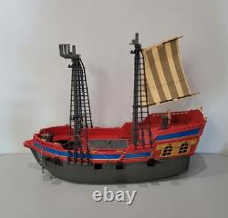 Vintage Playmobil 3940 Large Pirate Ship Galleon INCOMPLETE FOR PARTS & PIECES