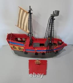 Vintage Playmobil 3940 Large Pirate Ship Galleon INCOMPLETE FOR PARTS & PIECES