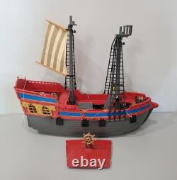 Vintage Playmobil 3940 Large Pirate Ship Galleon INCOMPLETE FOR PARTS & PIECES