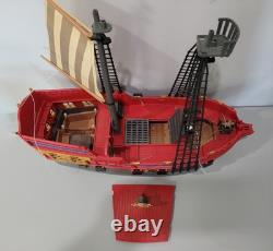 Vintage Playmobil 3940 Large Pirate Ship Galleon INCOMPLETE FOR PARTS & PIECES