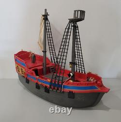 Vintage Playmobil 3940 Large Pirate Ship Galleon INCOMPLETE FOR PARTS & PIECES