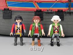 Vintage Playmobil 3940 Large Pirate Ship Galleon INCOMPLETE FOR PARTS & PIECES