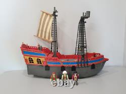 Vintage Playmobil 3940 Large Pirate Ship Galleon INCOMPLETE FOR PARTS & PIECES