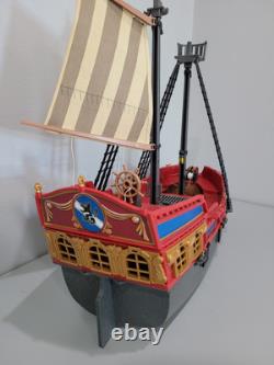 Vintage Playmobil 3940 Large Pirate Ship Galleon INCOMPLETE FOR PARTS & PIECES
