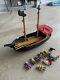 Vintage Playmobil Blackbeards Pirate Ship Sail Boat Many Parts