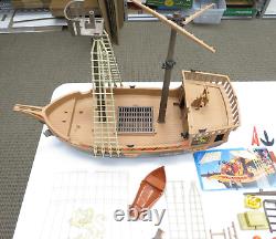 Vintage Playmobil Pirate Ship Set #3750 Parts & Pieces LOT ONLY