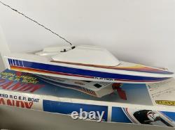 Vintage Playtron Candy High Speed R/C E. P. Boat With Box Untested Parts Only