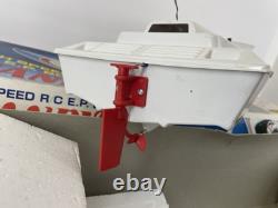Vintage Playtron Candy High Speed R/C E. P. Boat With Box Untested Parts Only