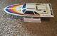 Vintage Playtron High Speed R/c E. P. Boat Candy With Box Untested Parts Only