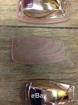 Vintage Polished Bronze Boat Bow Lights pair