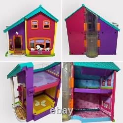 Vintage Polly Pocket Mega Bundle- 11x Figures + Par-Tay Bus + Boat + Doll House