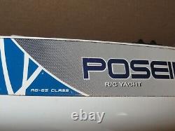 Vintage Poseidon RG-65 Class R/C Yacht Sailboat Racing Boat AS IS parts Project