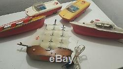 Vintage Prefo Titan Boat Ship Toy Model Battery Operated Germany Ddr Gdr Parts