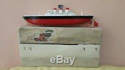 Vintage Prefo Titan Boat Ship Toy Model Battery Operated Germany Ddr Gdr Parts