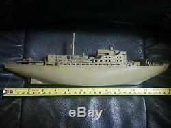 Vintage Prefo Titan Boat Ship Toy Model Battery Operated Germany Ddr Gdr Parts