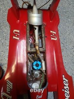 Vintage Pro Boat Miss Budweiser U-1 1/12 Nitro RC Hydroplane Parts Repair