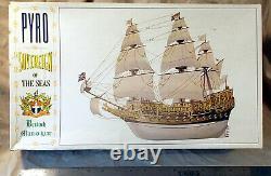 Vintage Pyro Sovereign Of The Seas Model Kit small parts bags still sealed, 1966