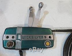 Vintage Quicksilver Mercury Mark 55 Remote Control Box With Key, Harness & Cables