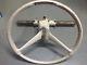 Vintage Quicksilver Ride Guide Boat Metal Steering Wheel Helm Complete W Cable
