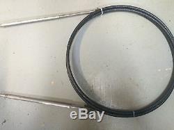 Vintage Quicksilver Ride Guide Boat Metal steering wheel helm complete w cable