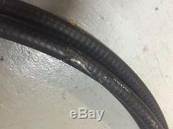 Vintage Quicksilver Ride Guide Boat Metal steering wheel helm complete w cable