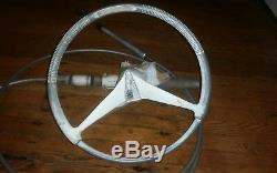 Vintage Quicksilver Ride-Guide Mercruiser Steering Wheel and Cable assembly