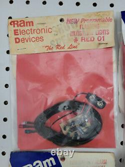 Vintage RAM Electronic Parts Lot Boat Horn Aluminum Lights Siren Alarm NIP NOS