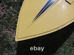 Vintage RC Boat Hull 54 fiberglass winter project blemish for parts or repair