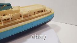 Vintage RC Boat Ocean Liner Style. Hong Kong. PARTS AS-IS CONDITION. No Remote