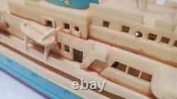 Vintage RC Boat Ocean Liner Style. Hong Kong. PARTS AS-IS CONDITION. No Remote