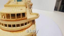 Vintage RC Boat Ocean Liner Style. Hong Kong. PARTS AS-IS CONDITION. No Remote