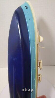 Vintage RC Boat Ocean Liner Style. Hong Kong. PARTS AS-IS CONDITION. No Remote