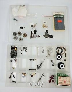 Vintage RC Boat or Plane Engine Parts Accessories in Tote New & Used Items Lot