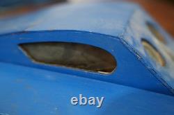 Vintage RC Gas Engine Model Boat Hydroplane Racing Wood for Parts Repair