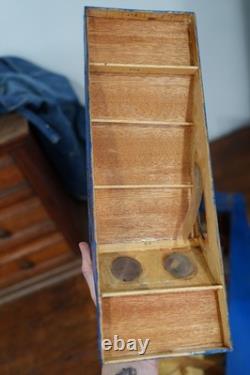 Vintage RC Gas Engine Model Boat Hydroplane Racing Wood for Parts Repair