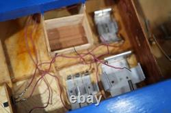 Vintage RC Gas Engine Model Boat Hydroplane Racing Wood for Parts Repair