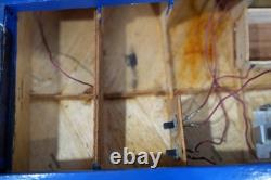 Vintage RC Gas Engine Model Boat Hydroplane Racing Wood for Parts Repair
