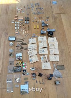 Vintage RC Model Boat Pond Yacht Spare Parts Large Quantity