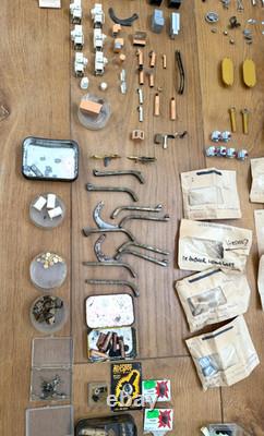 Vintage RC Model Boat Pond Yacht Spare Parts Large Quantity