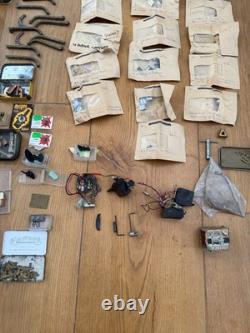 Vintage RC Model Boat Pond Yacht Spare Parts Large Quantity