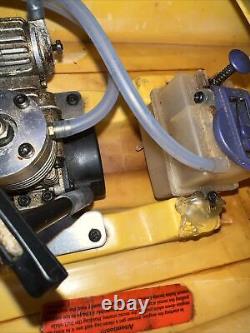 Vintage RC Nitro Boat For Parts Or Repair Cen Aqua Jet