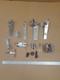 Vintage Rc Boat Rudder Lot Nitro Mounts Parts Hydro