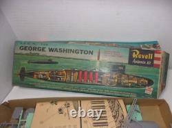 Vintage REVELL George Washington Sub Submarine Model Kit Parts with Box